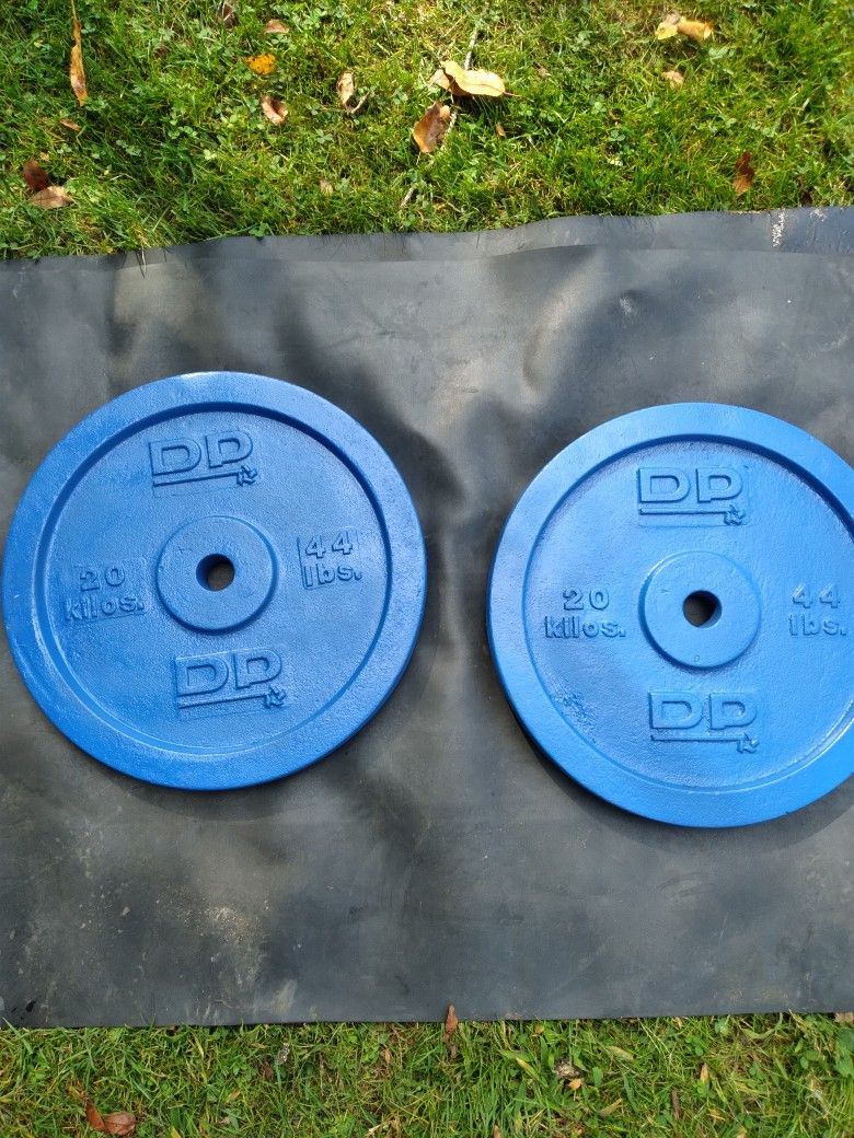 Weights_44 and 50lb. Barbell Plates 