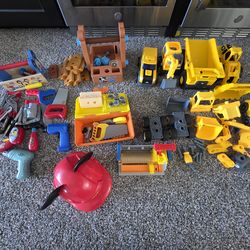 Kids Construction Trucks and Tools Bundle