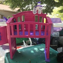 Nice Kids Large Doll Crib Changing Table Only $10