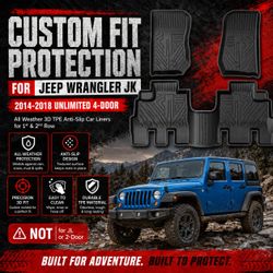 Floor Mats for Jeep Wrangler JK 2014-2018
