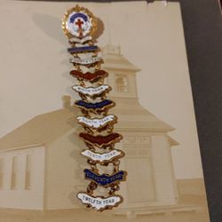Vintage Sunday School attendance pins