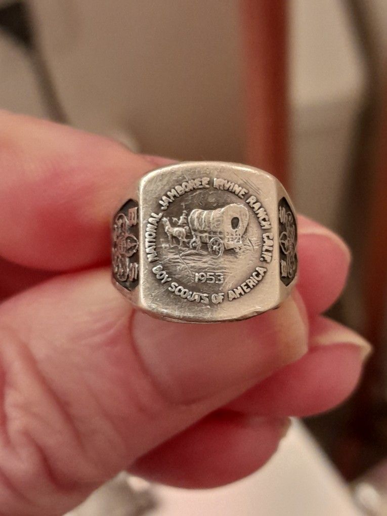 Boy Scout 1953 Jamboree Sterling Silver Ring
