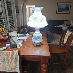 Old two part table lamp