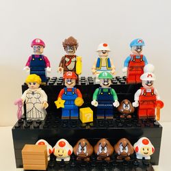 Super Mario Minifigures Characters Bundle Sale | New Custom Lego Compatible Set