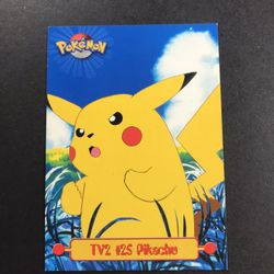 Vintage Pikachu Topps TV2 Pokémon Card