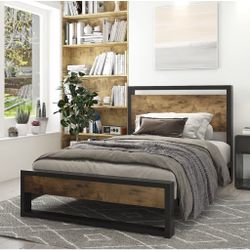 Two Matching Twin Beds And Mattresses