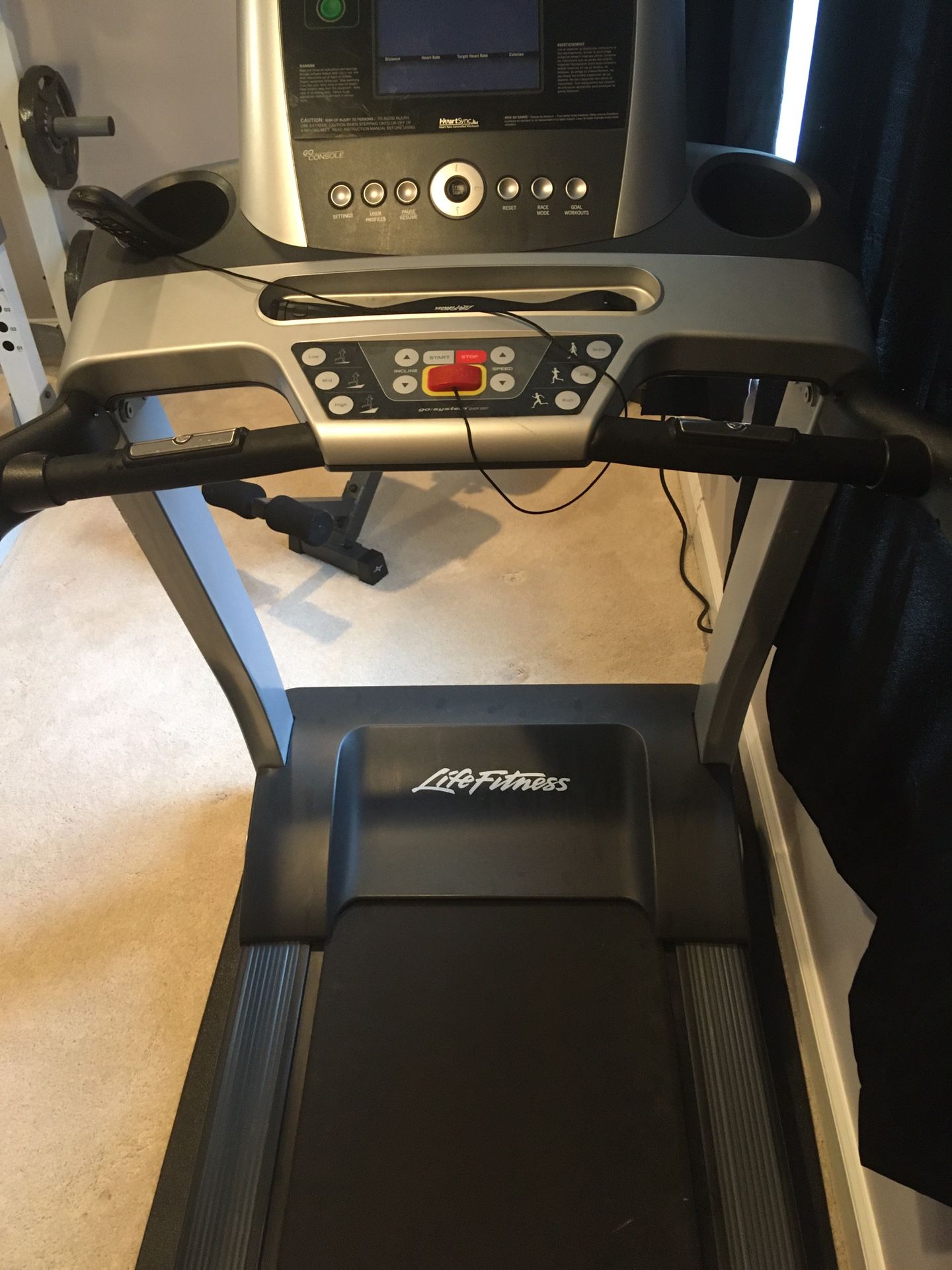 Life fitness T3 treadmill