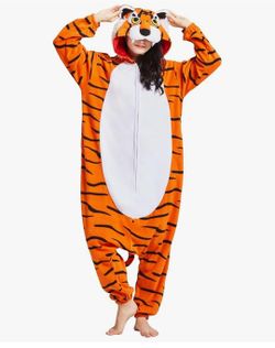 Cosplay One-Piece Pajamas Women Man Teens TIGER