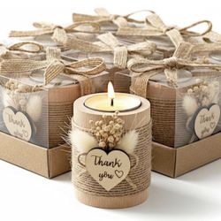 40 Tealight Candle Holders Wedding Favors for Guests Bulk-  X(261)