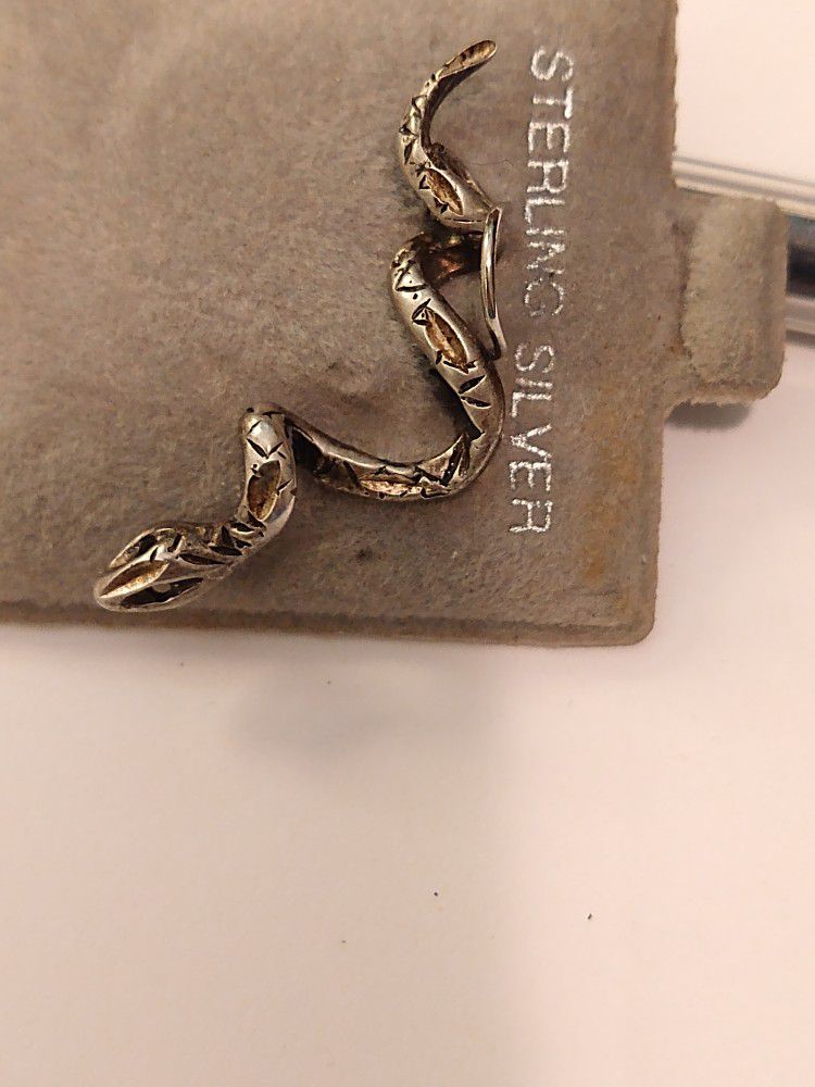 Sterling Silver Snake Necklace Charm