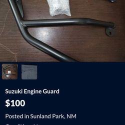 Suzuki Motorcycle Engine Guard