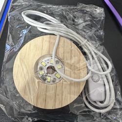 Wooden LED Light Bases