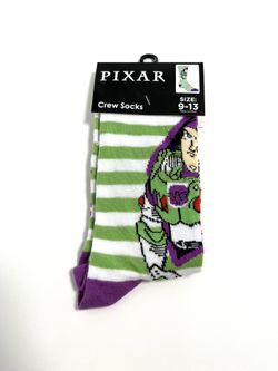 Disney Pixar Buzz Lightyear Striped Socks