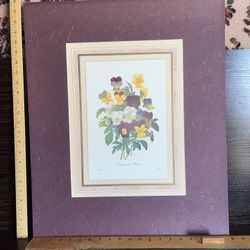 Pierre-Joseph Redouté Botanical Art Print With Matting 