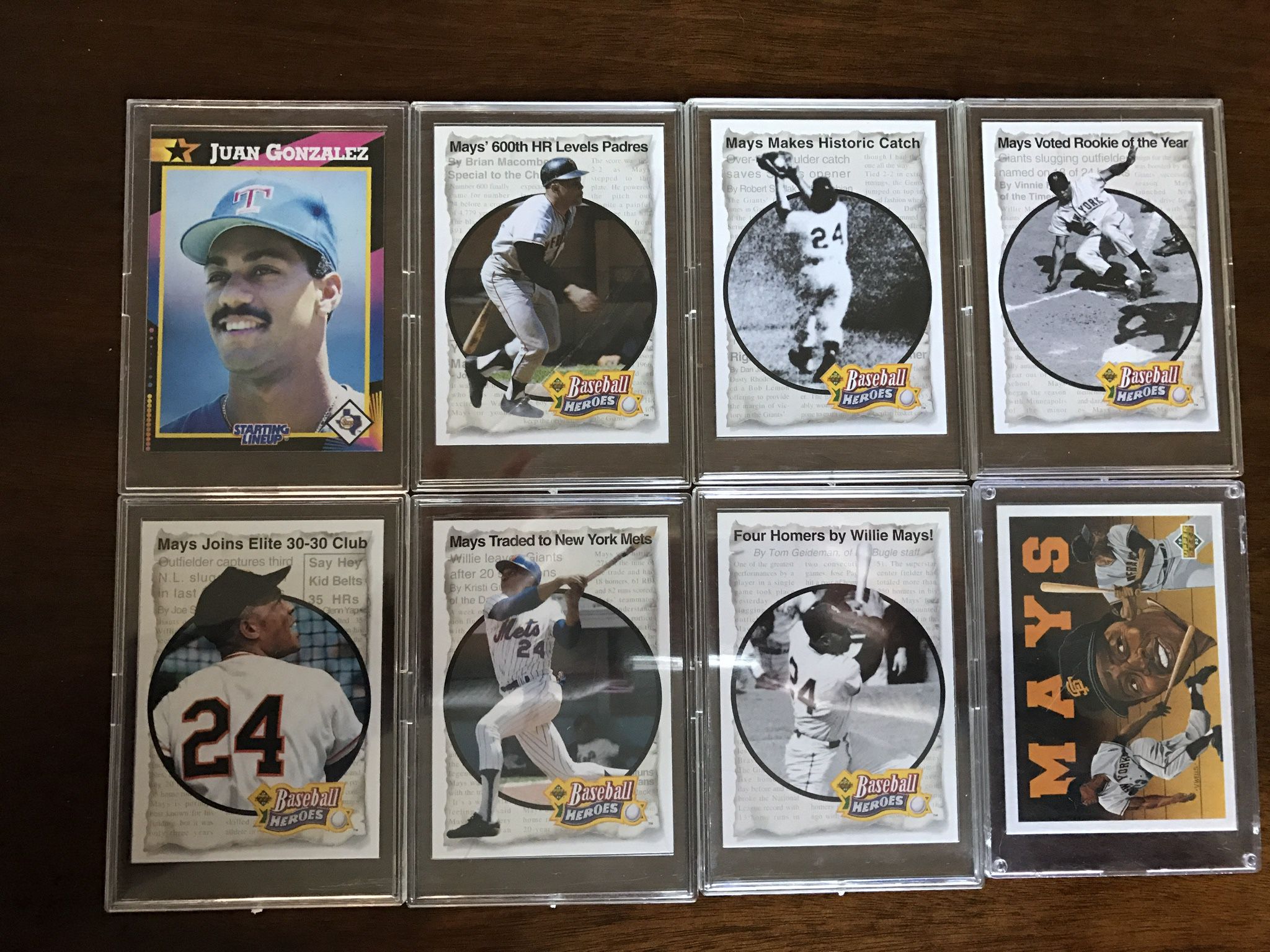 Baseball Cards - Price Is For Each Including The Case