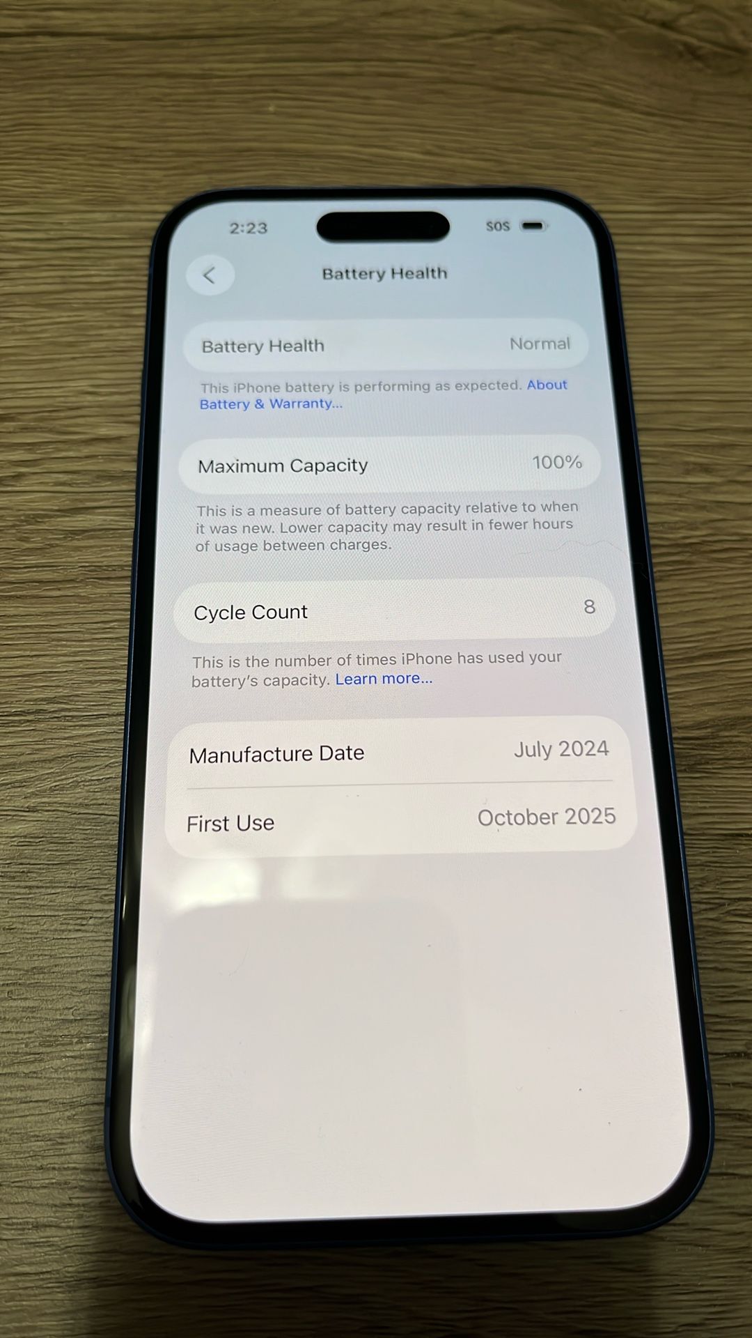 Blue iPhone 16 Unlocked 