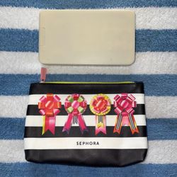 Sephora Cosmetic Bag + Case Set