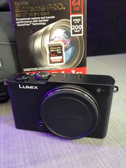 Panasonic LUMIX S9 Mirrorless Camera,  SD Card And Padded Camera Bag