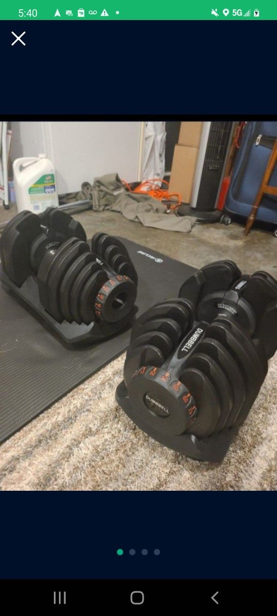 Adjustable Dumbbell Set Identical to Bowflex 1090 Just Without the Logo Selling These Weights As A Pair