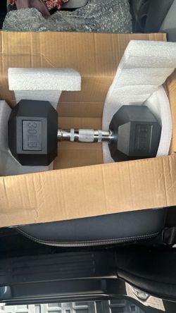 30 LB Rubber Hex Dumbbell brand new