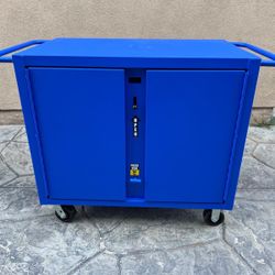 New Westward mobile bench steel rolling cabinet tool box new 45” long x 27” wide x 40” top with wheels asking $800 