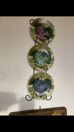 Plato’s Decorativos De Uvas