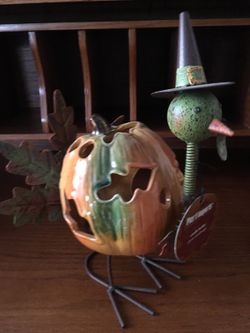 Halloween/Thanksgiving tea light turkey brand new