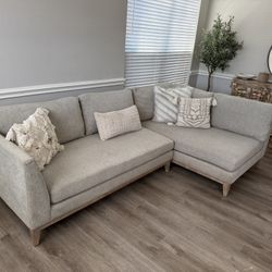 Beige L Shape Sectional Sofa 