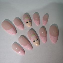 sonny angel strawberry press on nails