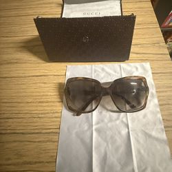 Gucci Bamboo Accents Havana/Dark Brown