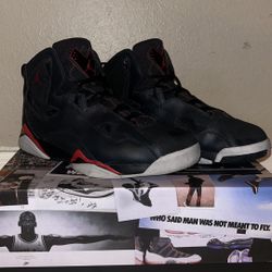 Air Jordan True Flight 'Black Red Grey' Size 12 $120
