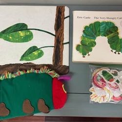 The Very Hungry Caterpillar Book Puppet Felt Storyboard with Bag of Felts $10 for All 