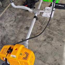 52CC 2-Cycle Gas Powered String Trimmer Edger Weed Eater, 2-in-1 Multi Garden Tools with 10" Brush Cutter, Cordless Hedge Trimmer Grass Trimmer Lawn M