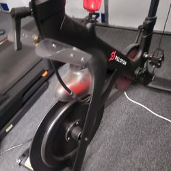 Exercise Bike with Weights and Shoes