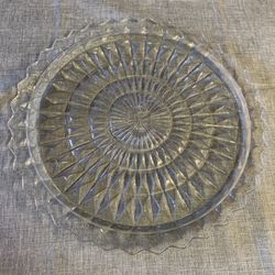 Vintage Glass Cake Stand 