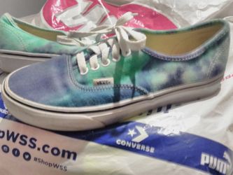 Vans womens sz 9 wore once tie dye style