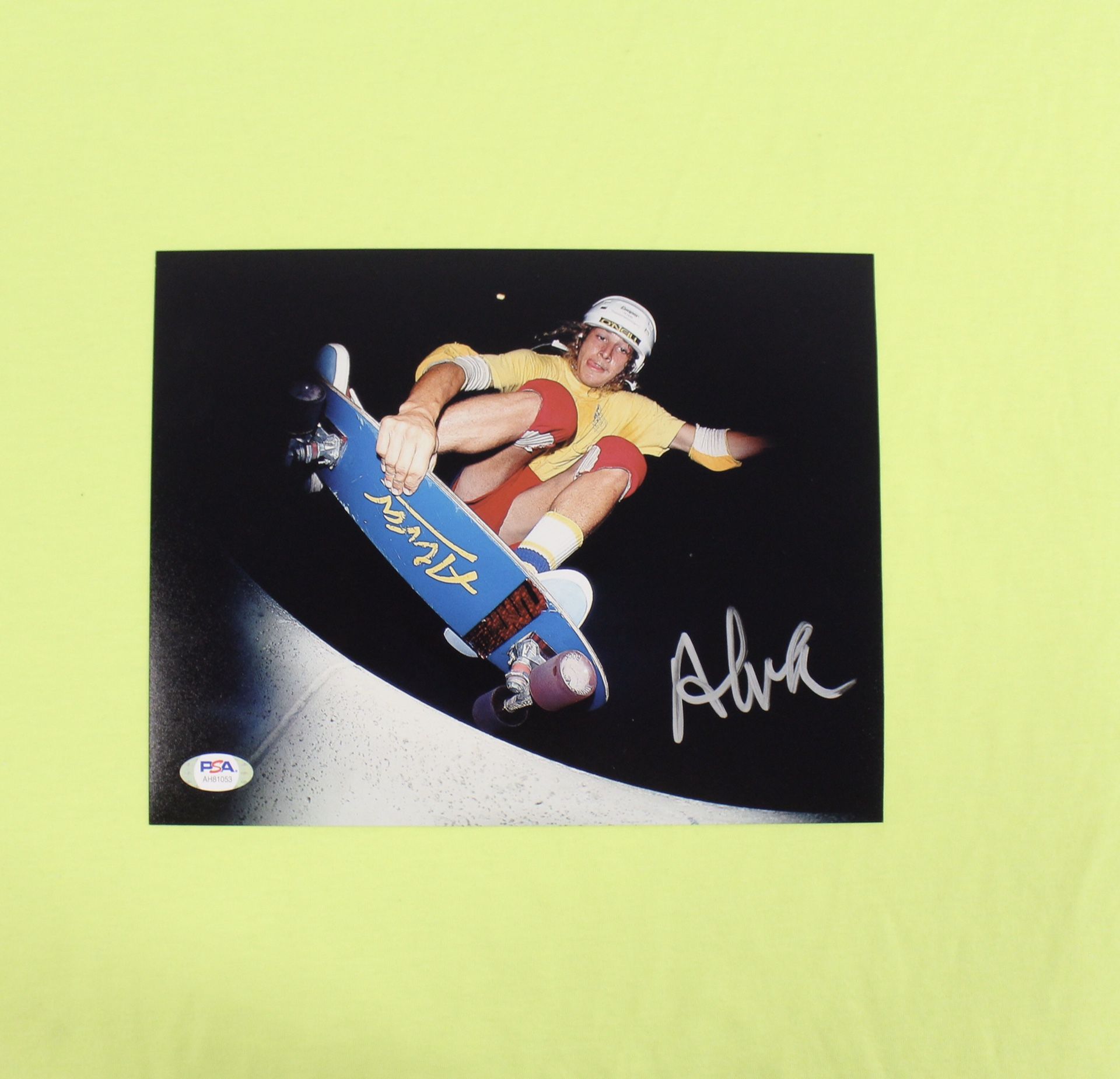 TONY ALVA SKATEBOARD LEGEND SIGNED 8x10 PHOTO Z BOYS ZEPHYR PSA/DNA COA