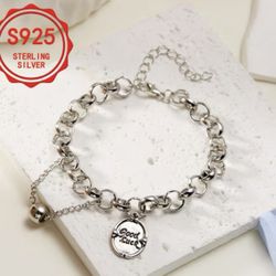 Sterling Silver Lucky Bracelet/ New