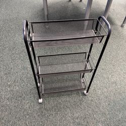 Small Skinny Black Cart - 3 shelves