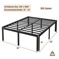 Steel Queen Bed Frame (Disassembled)