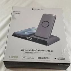 Mophie Powerstation 10W Wireless Charging Dock w/ Removable Power Bank Charcoal