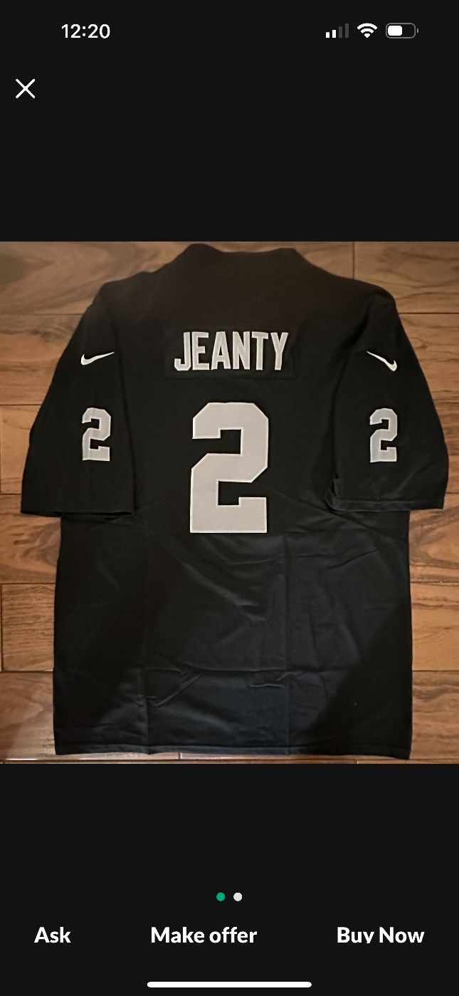 Ashton Jeanty Raiders Jersey.. Stitched.. Inbox With Your Size Info