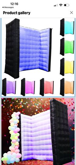 Inflatable background for photography photobooth photoshoot