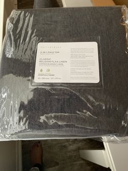 Dark Grey  Pottery Barn Curtin 