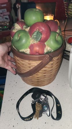 VTG - Sakura Oneida - David Carter Brown - Apple Orchard - Cookie Jar - Apple Basket Cookie Jar - 2001