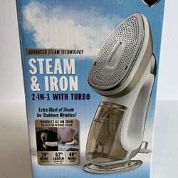 Conair Steam & Iron 2-in-1 Garment Steamer – NEW (Open Box)