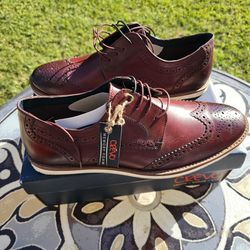 Men's Shoes Size 13 Leather Wingtip Oxford Lunargrand