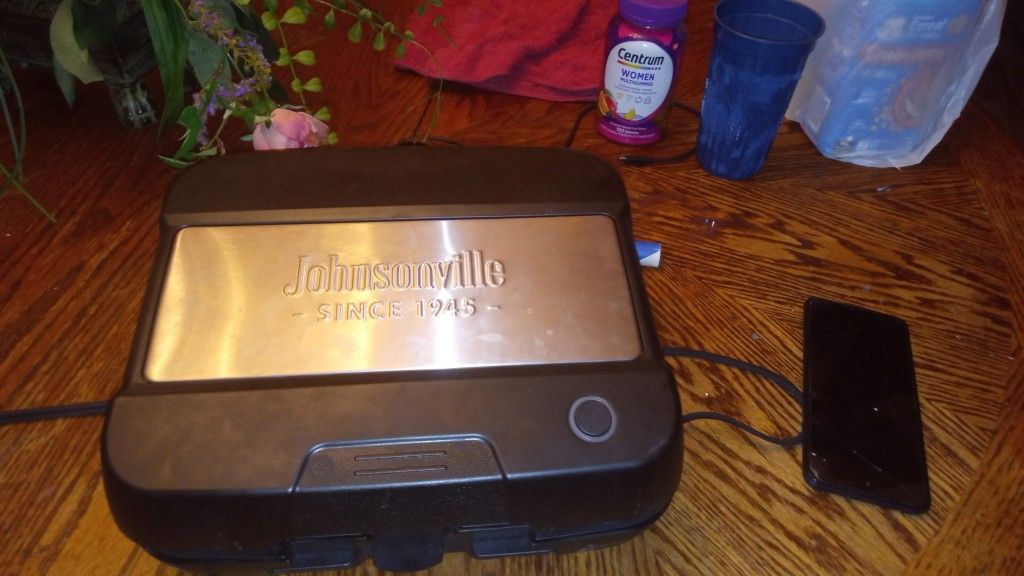 Johnsonville Sizzling Sausage 3-in-1 Indoor Electric Grill,