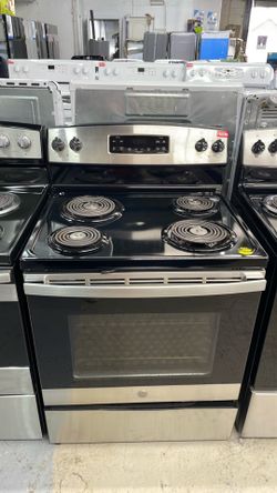 Ge electric stove 4 burners in stainless steel