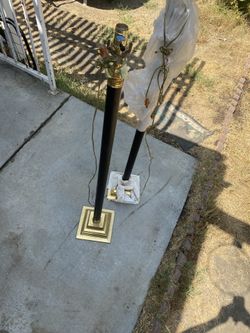 Floor Lamp Black and Gold